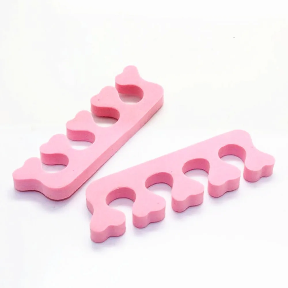

1pair Random Color Finger Cotton Sponge Toe Divider Hand and Foot Universal of Finger Divider Sponge Toe Separator Nail Tool