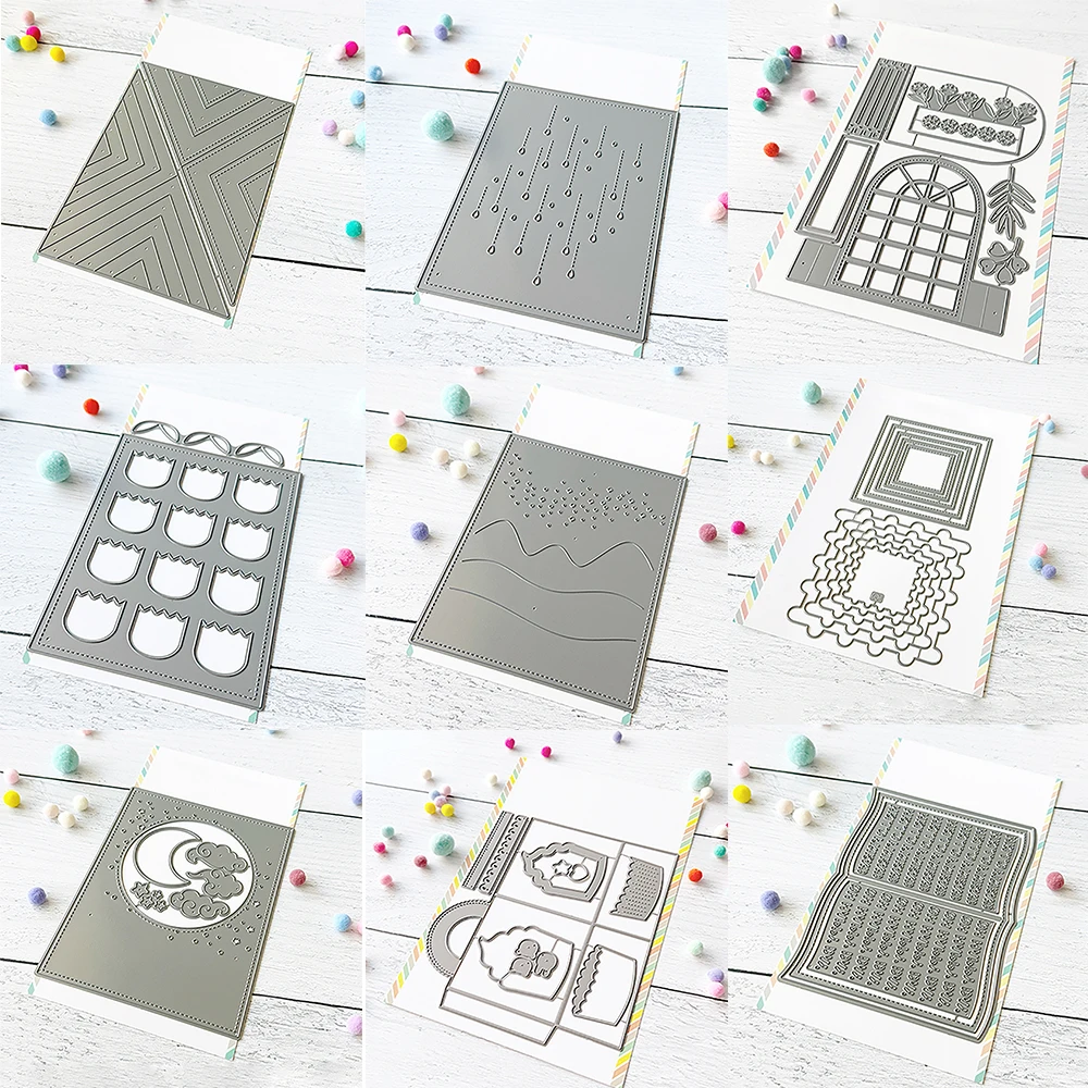 Металлические штампы для изготовления карточных альбомов: Цветочное облако