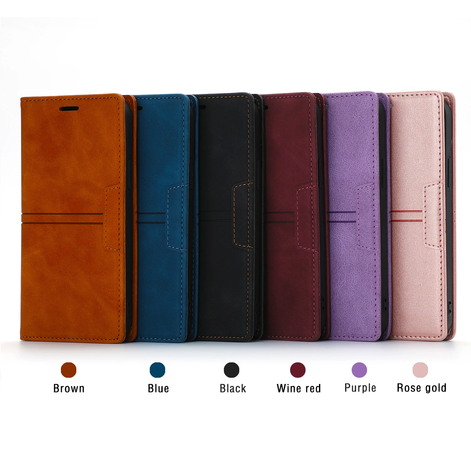 

Leather Flip Cover Case for Aquos Sense4 Zero6 Luxury Wallet Cards Stand Phone Bags Cove