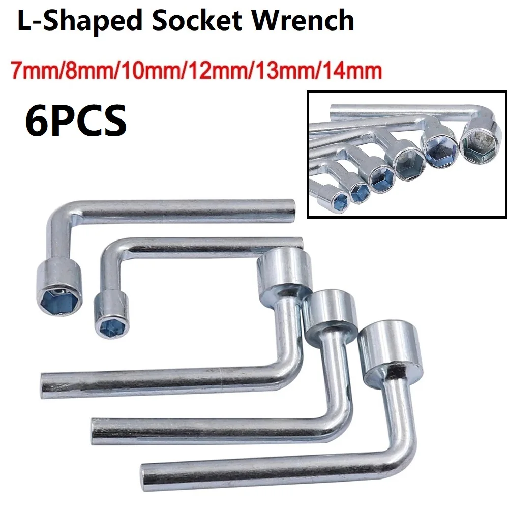 

6PCS High Qaulity Multifunction Portable Socket Wrench Triangle Wrench 7/8/10/12/13/14mm Chromium-vanadium Steel