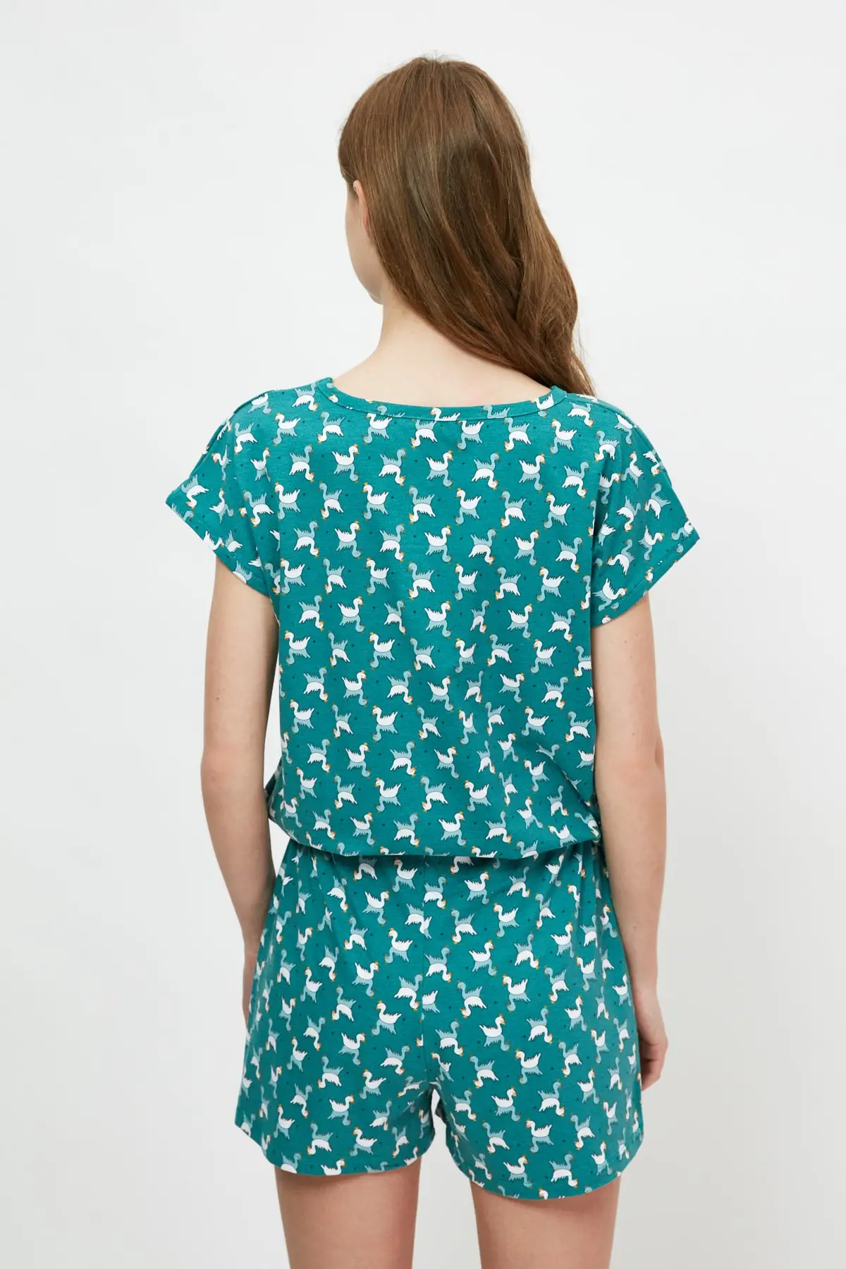 

Trendyol Swan Pattern Knitted Pajamas Set THMSS21PT1480