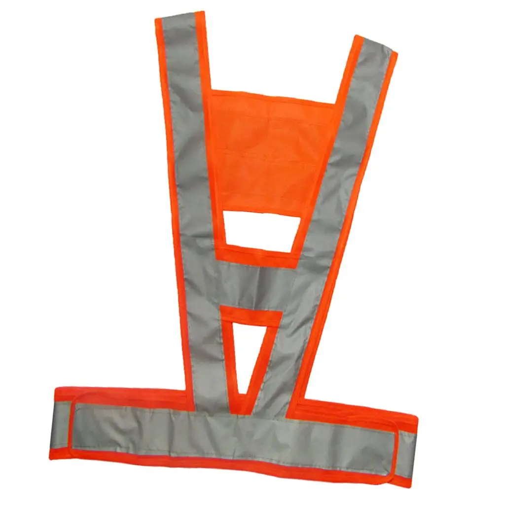 

V-Shaped Reflective Safety Clothing High Visibility Jacket New