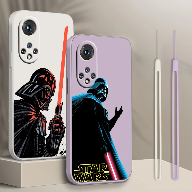 

Disney Cool Star Wars For Honor X7 X8 60 50 30 20 X20 10X Pro Plus Lite Liquid Rope Silicone Candy Cover Phone Case
