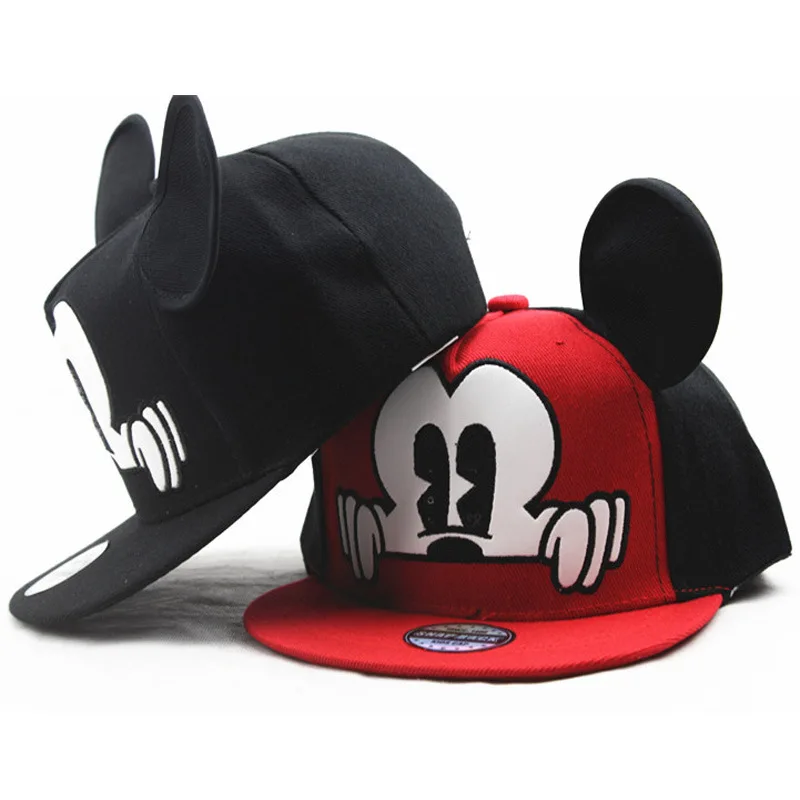 Cartoon Mickey Mouse Baby Kids Hat Boy Girl Travel Caps Mickey Minnie Spiderman Frozen Baby Caps Gift Adjustable 2-8Y