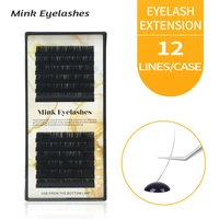 abay 12 rows eyelash extension individual lash false eyelash dropshipping mink volume lashes wholesale lash extension fake lash