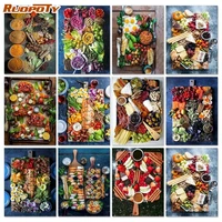 ruopoty 60x75cm frame painting by number craft kits for adults kitchen coloring by numbers wall art picture for home diy gift