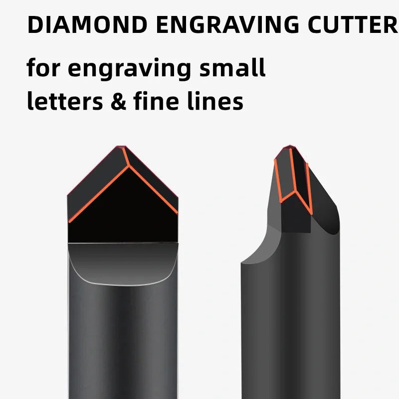 

Diamond stone engraver Small letter Engraving Cutter Granite Tools Marble Relief cnc Bit PCD Shank 6mm Milling Carving Tool 1pc