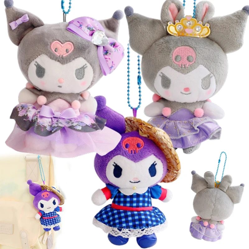 

Кавайная аниме соломенная шляпа Kuromi Корона 10 см платье мягкий плюшевый рюкзак для девочки трендовые аксессуары лучший друг Высокое качеств...