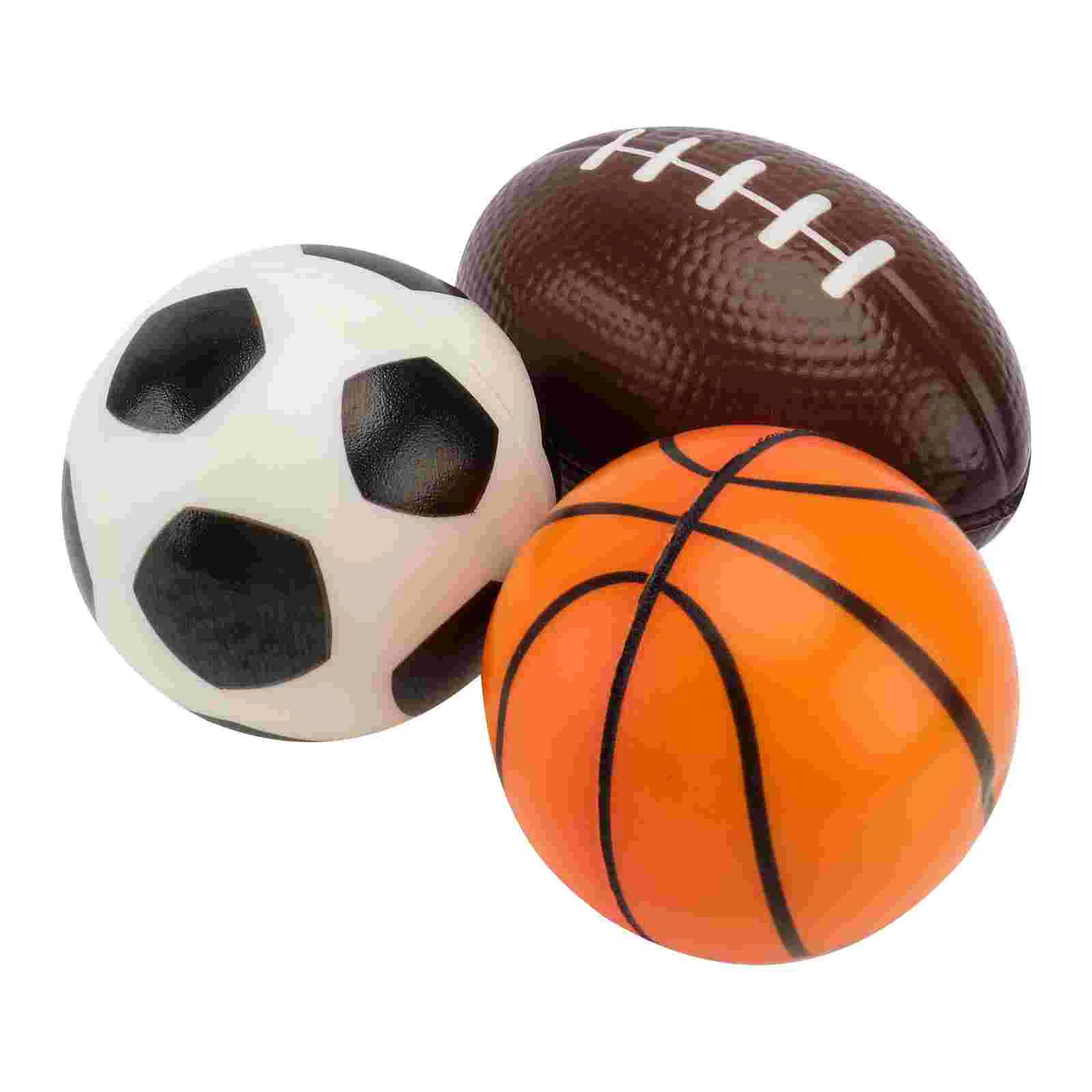 

3pcs Mini Small Balls Basketball Soccer Rugby Favors Playthings for Kids