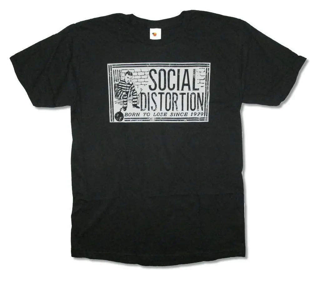 

Social Distortion Born to Lose Since 1979 Adult Black T Shirt New