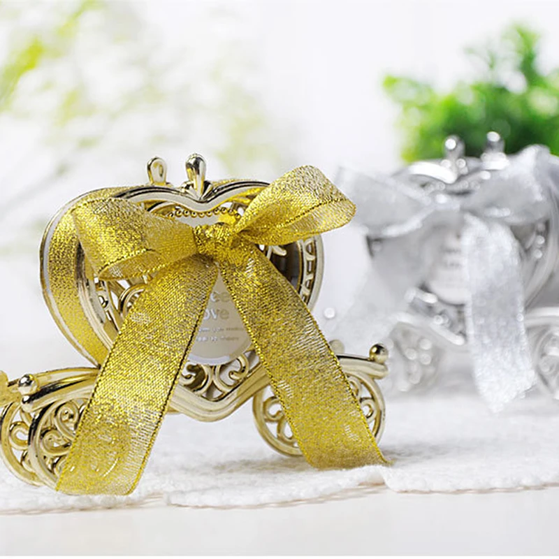 Серебряная золотая коробка для конфет сладкая конфетница хранения сокровищ