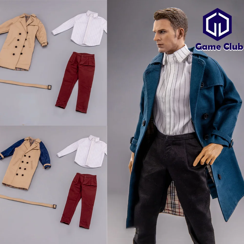 

Мужской солдат SA Toys SA001 1/6, трендовая Повседневная рубашка и брюки в британском стиле с сетчатым рисунком, подходит для экшн-фигурок 12 дюймов