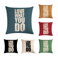 love what you do letter print cushion cover cojines decorativos para sof%c3%a1 housse de coussin
