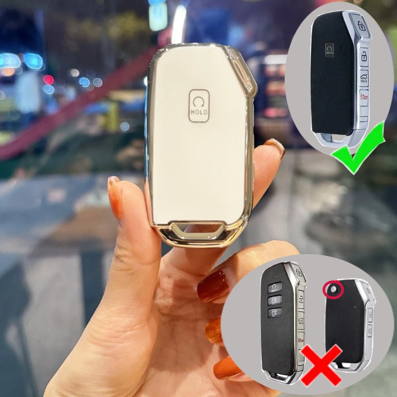 

Чехол для автомобильного ключа из ТПУ с 5 кнопками для Kia Seltos Sportage Sorento Cerato KX5 Niro Forte K3 K5 Opatima Soul Telluride 2021 2022