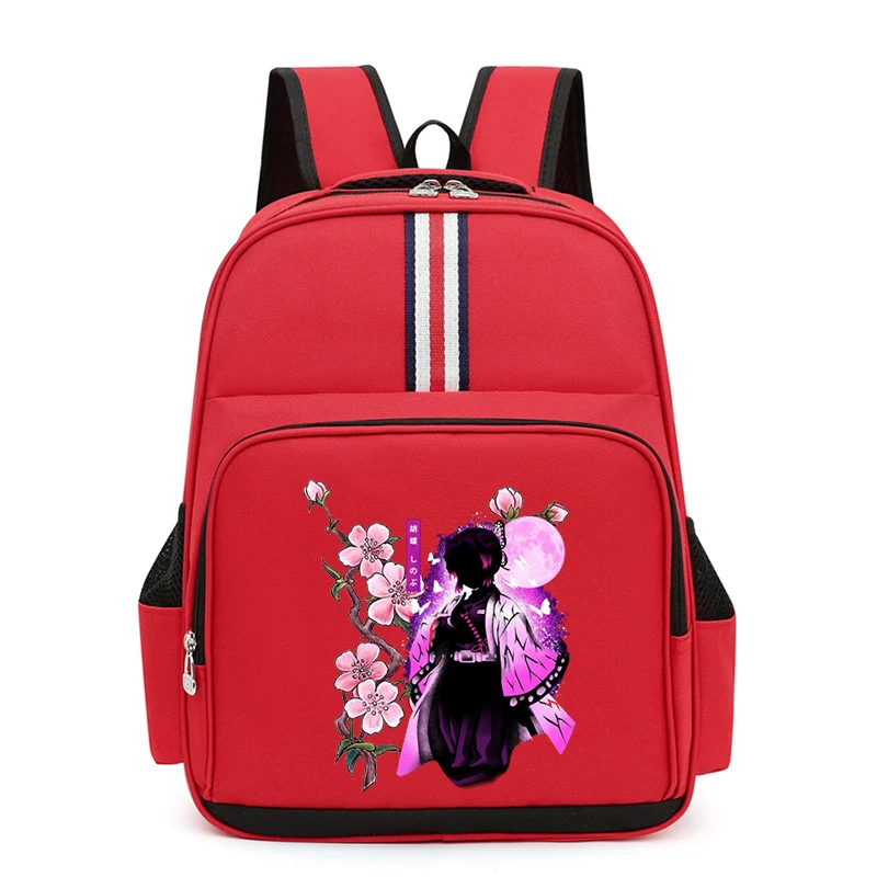 Рюкзаки Demon Slayer Shinobu Kocho школьная сумка в стиле аниме для мальчиков и студентов