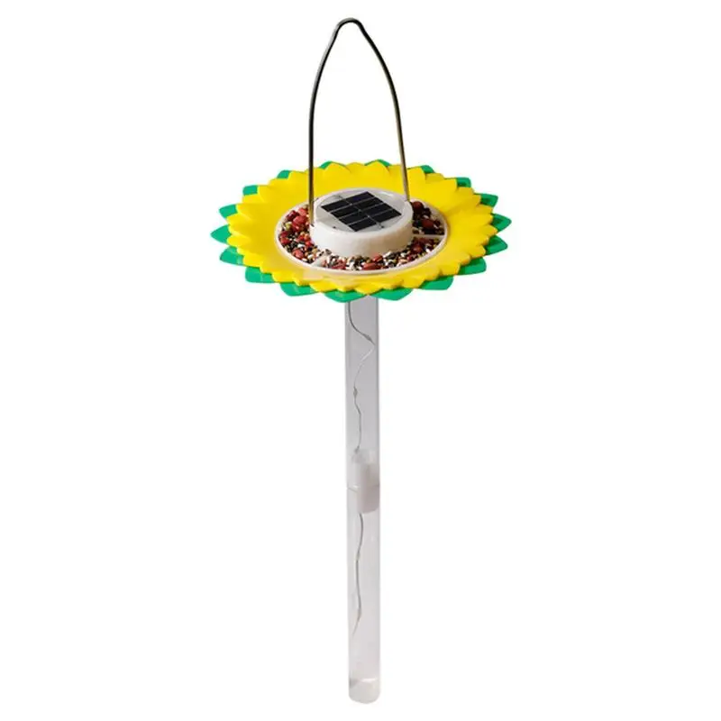 

Solar Bird Feeder Solar Bird Feeder Bowl Standing Tray Squirrel Proof Garden Decor Stake Sunflower Bird Outdoor Feeder For Patio