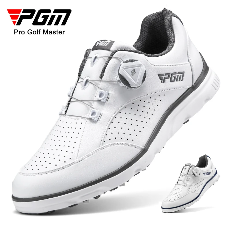 PGM Men Golf Shoes Breathable Anti-skid Spike Golf Shoes Air Vent Design Outdoor Sport Wear Comfortable Golf Shoes Men Footwear