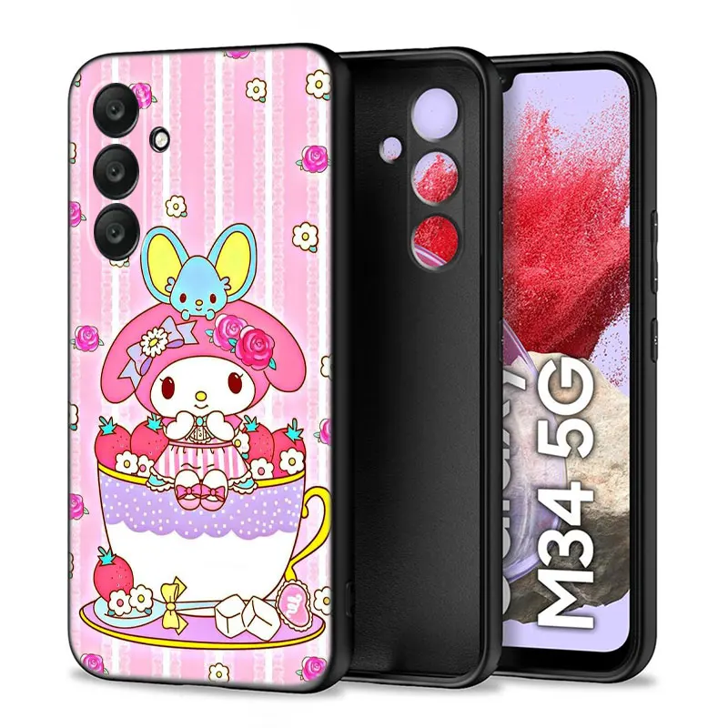 Чехол для телефона Kuromi My Melody Samsung Note 10 Lite 20 Ultra M04 M13 M32 4G M14 M15 M23 M33 M34 M42 M52 M53 M54 M55 5G M11 M12