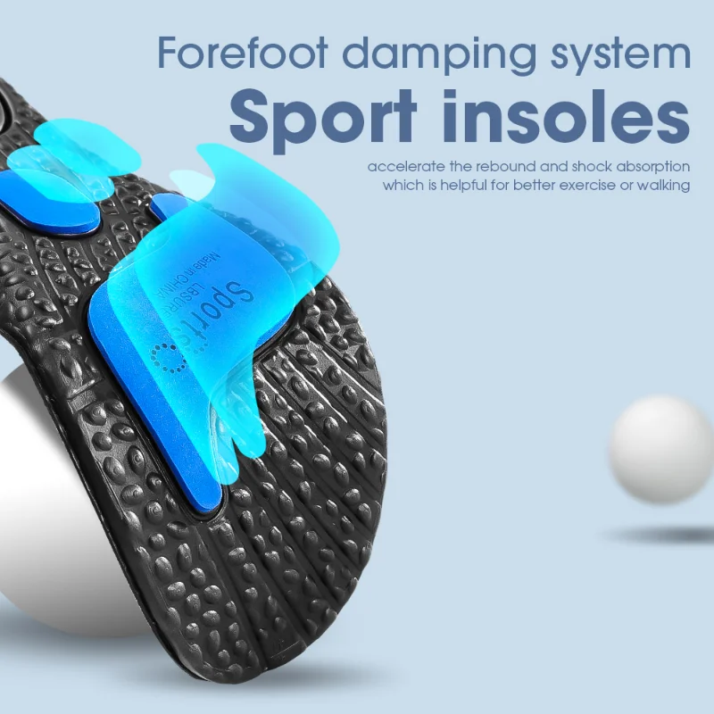 EVA Insoles for Shoes Sole Shock Absorption Deodorant Breathable Cushion Running Insoles for Feet Man Women Orthopedic Insoles