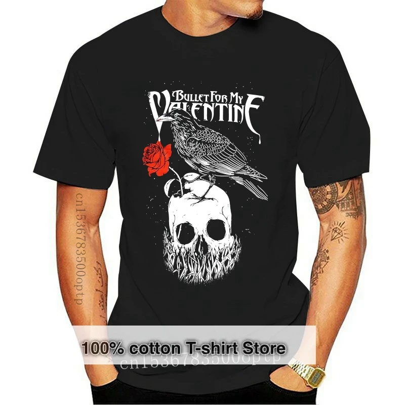 

Bullet For My Valentine Men's Raven T Shirt Men Women Black Printing Men Tops TEE Shirt