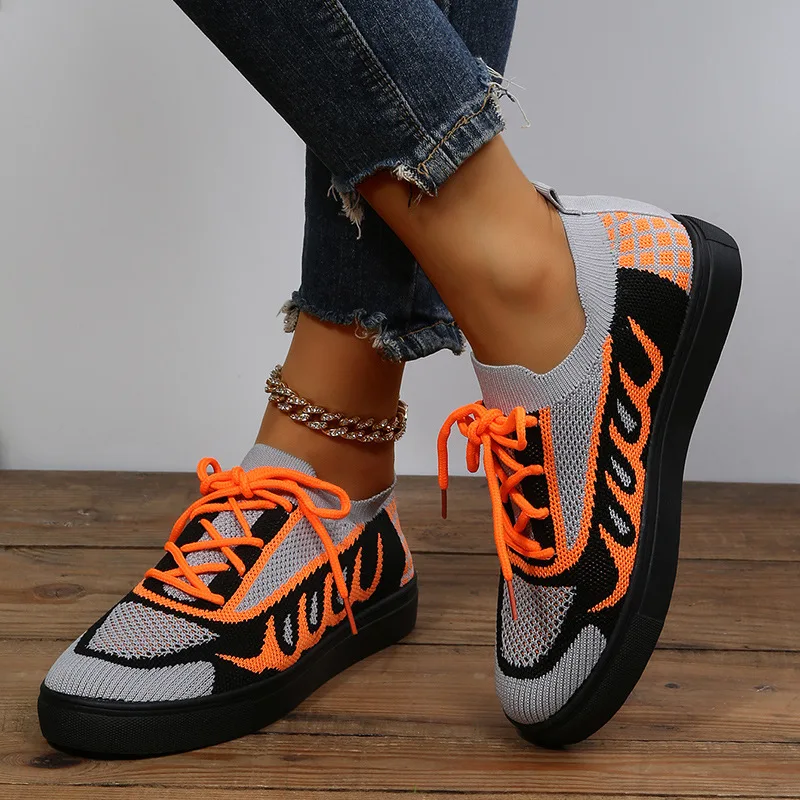 

Кроссовки женские из дышащего сетчатого материала, повседневная обувь для ходьбы, плоская подошва, теннисные туфли, белые