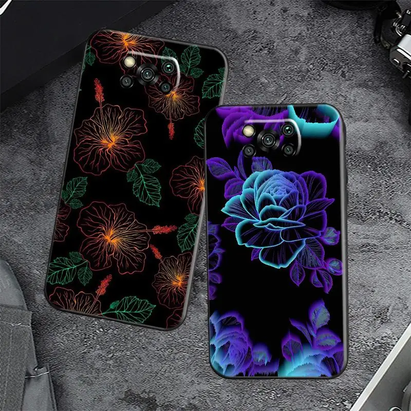 

Stripes Of Flowers Phone Case For XiaoMi 11 Lite Note 10 Pro Lite 11 Ultra Mi CC9 CC9e 10S 9SE Mwo5 Flip Luxury Android Selena