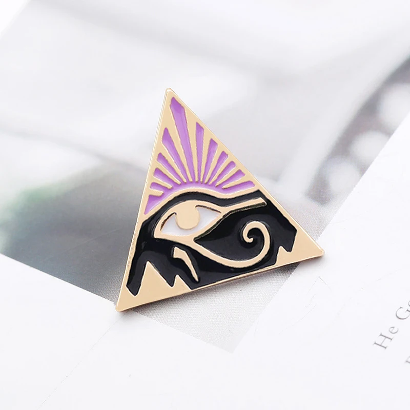 Значки Horus на булавке эмалевые Броши с символом права Фараона для женщин и мужчин