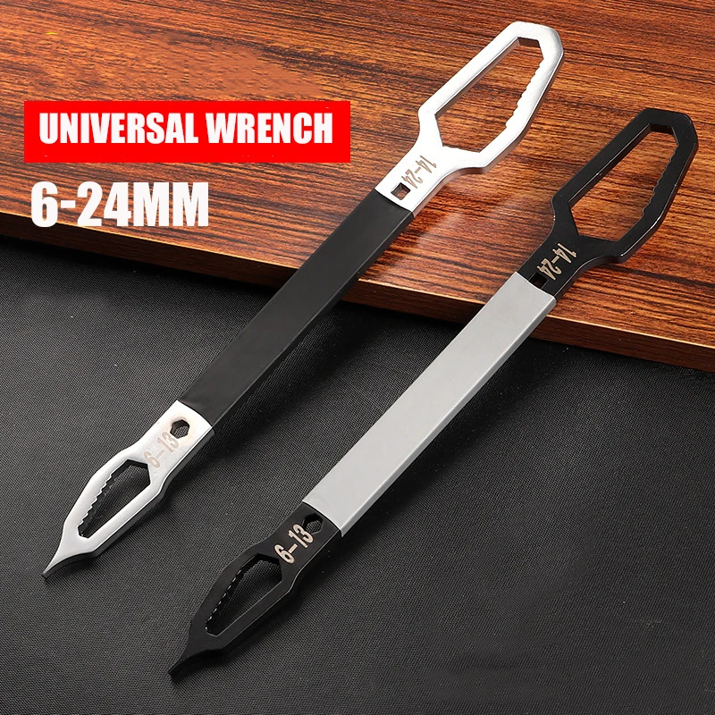 6-24mm Universal Torx Wrench Multifunctional Adjustable Self-tightening Wrench Used for Auto Mechanical Maintenance Tools