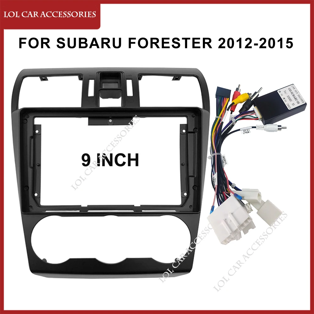 

Облицовка 9 дюймов для Subaru Forester 2012-2015, автомагнитола 2 Din, головное устройство, GPS, MP5, Android, стереопроигрыватель, рамка для приборной панели, чехол для установки