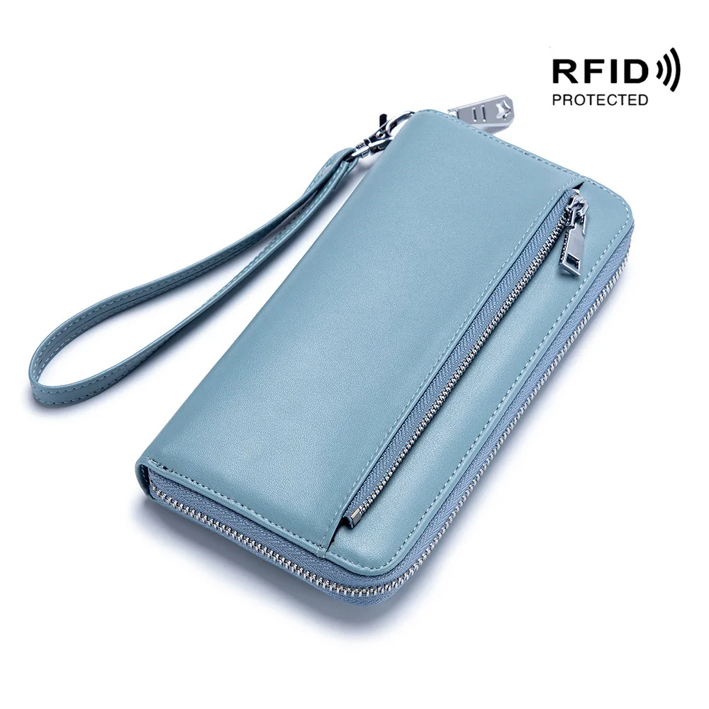 Leather Wallet Rfid Anti-thef Coin Purse Women's Leather Purse Coin Bag Multifunctional Change Storage Wallets For Women Handbag