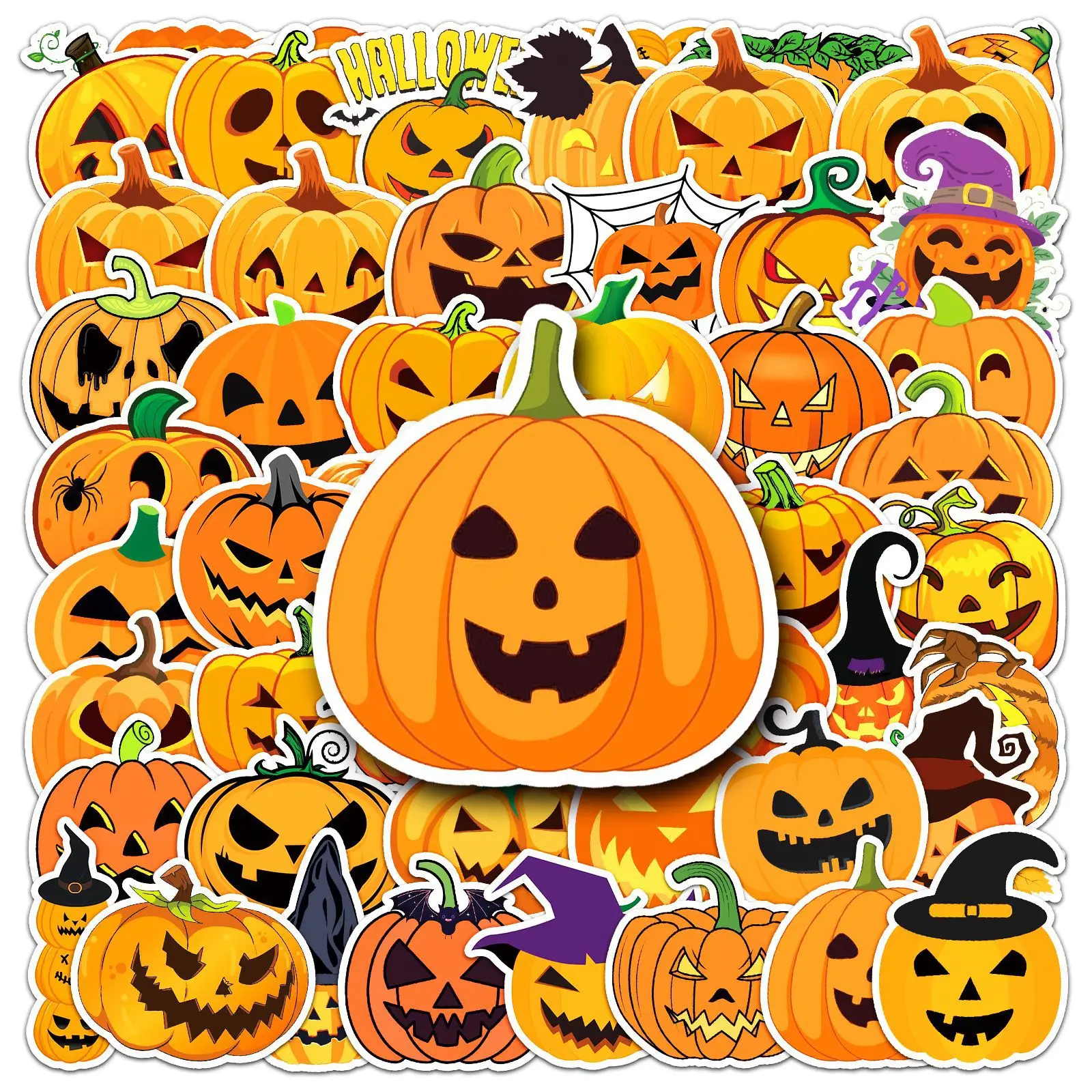 

10/30/50 шт. новые наклейки на Хэллоуин в виде тыквы, граффити, наклейки для ноутбука, DIY наклейки для скейтборда, оптовая продажа