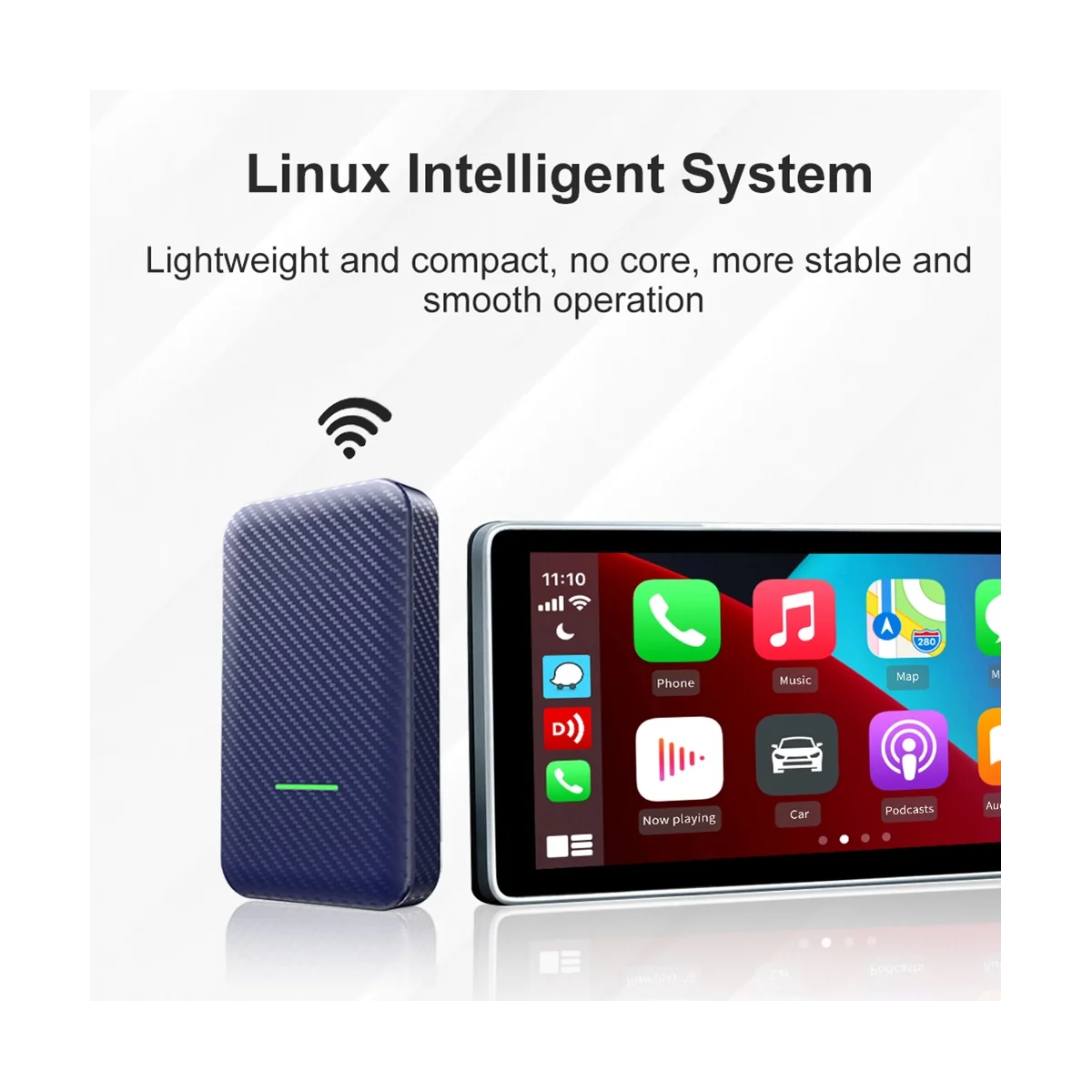 

Wireless Android Auto Box 4.0 Wireless Carplay Dongle USB Adapter WiFi Bluetooth Adapter Car Multimedia Player