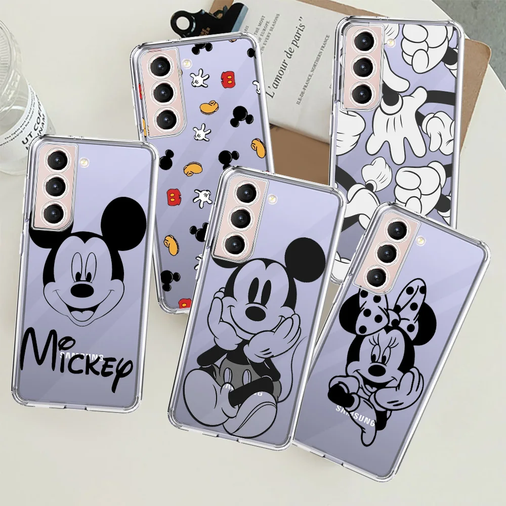 

Mickey Mouse Cartoon Clear Case For Samsung Galaxy S22 S20 FE S21 S10 S9 Plus Note 20 Ultra 10 Lite Transparent Phone Shell