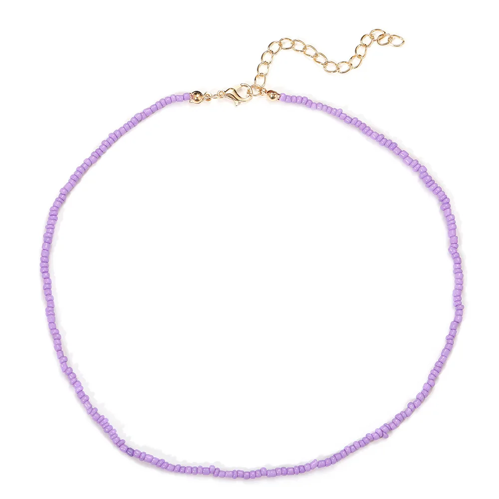 

Big Sale Picture Colorful Beads Necklace Choker For Women Gift Fashion Design Boho Style Summer Wear