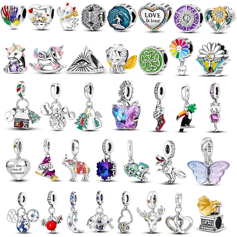 

Бусины-хамелеоны из серебра 925 пробы для браслета Pandora Plata De Ley