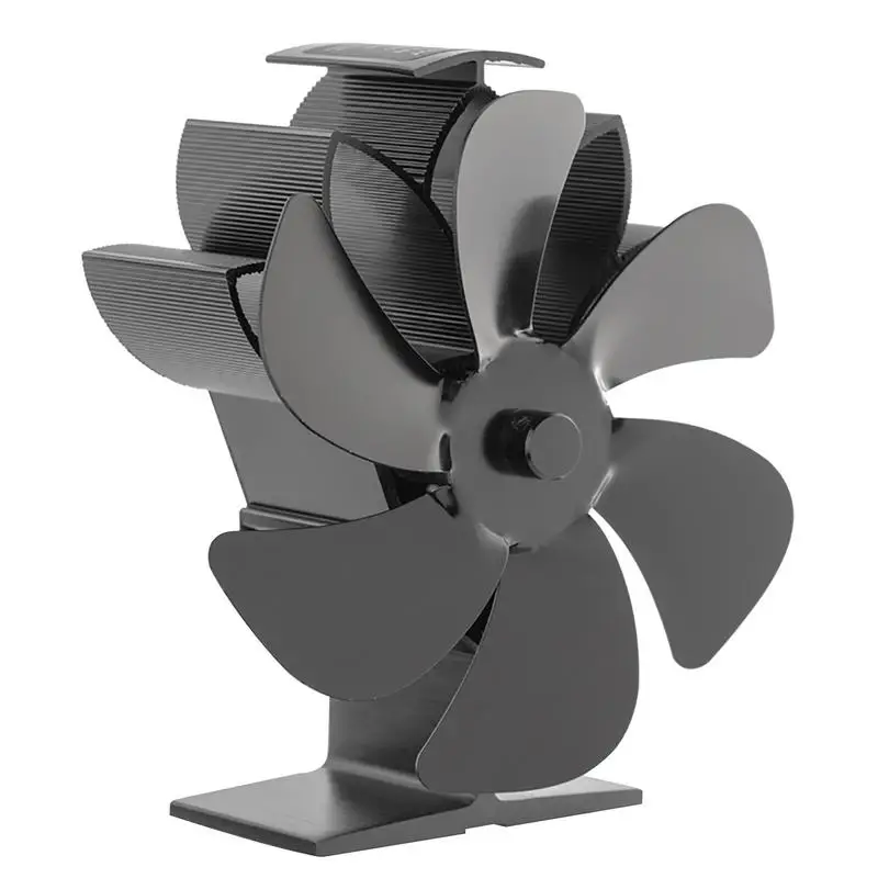 

6 Blade Stove Fan Silent Efficient Heat Distribution For Stove Log Wood Burner Quiet Fireplace Fan Thermal Power Stove Fan