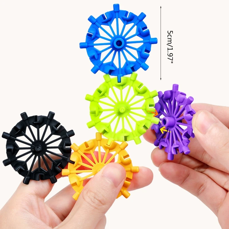Geometry 3-D Puzzle Creative Building Block Logical Thinking Montessori Toy w/ Interlocked Piece for Preschool Kids Gift images - 6