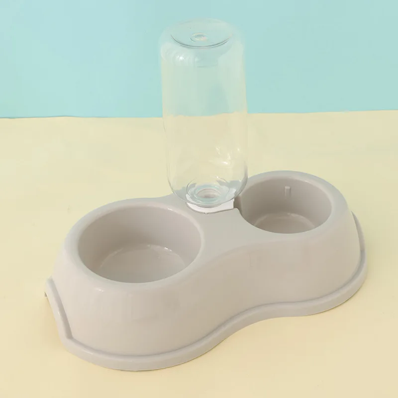 

OUZEY Two-In-One Food Bowl Cat Pet Automatic Water Fountain Non-Slip Cat Water Bowl Dog Dishes With Water Dispenser Puppy Bowl