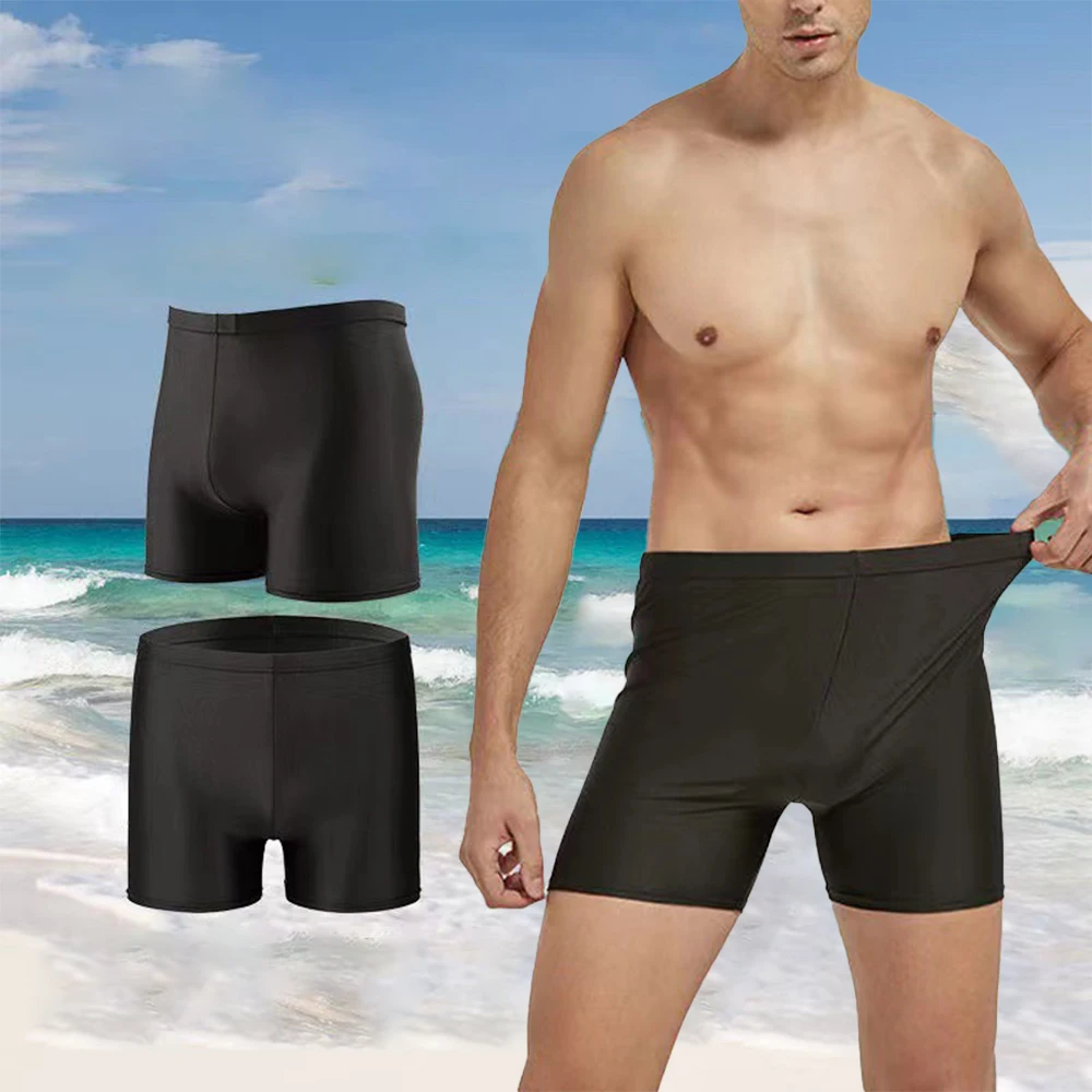 

Men's Swimming Trunks Surfing Beach Board Shorts Swim Shorts Swimwear Summer Bikini Swimsuit Skinny Solid Color Sexy Boxer