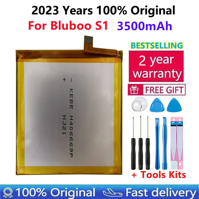 

100% Original For Bluboo S1 3500mAh Li-ion Inbuilt Replacement Battery For Bluboo S1 Smart Mobile Phone Batteries Bateria+Tools