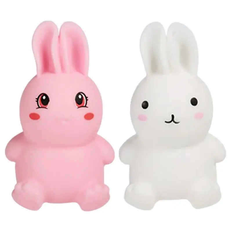 

Rabbit Easter Bunny Stress Balls Toy Cute Squeeze Rabbit Stress Relief Toys For Easter Basket Stuffers