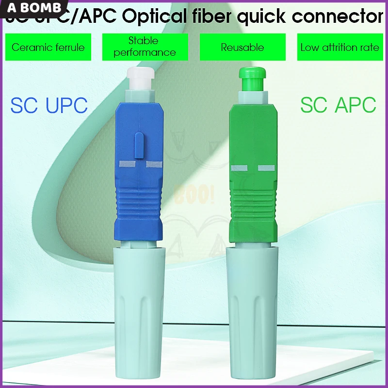

Free Shipping SC APC SM Single-Mode Optical Connector FTTH Tool Cold Connector Tool SC UPC Fiber Optic Fast Connector