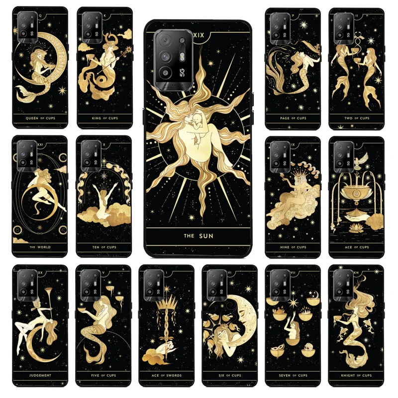 

Divine Feminine Tarot Phone Case for OPPO A54 A74 A94 A53S A9 A5 A15 A16 A91 A96 A76 Reno8 8Pro Reno2 Z