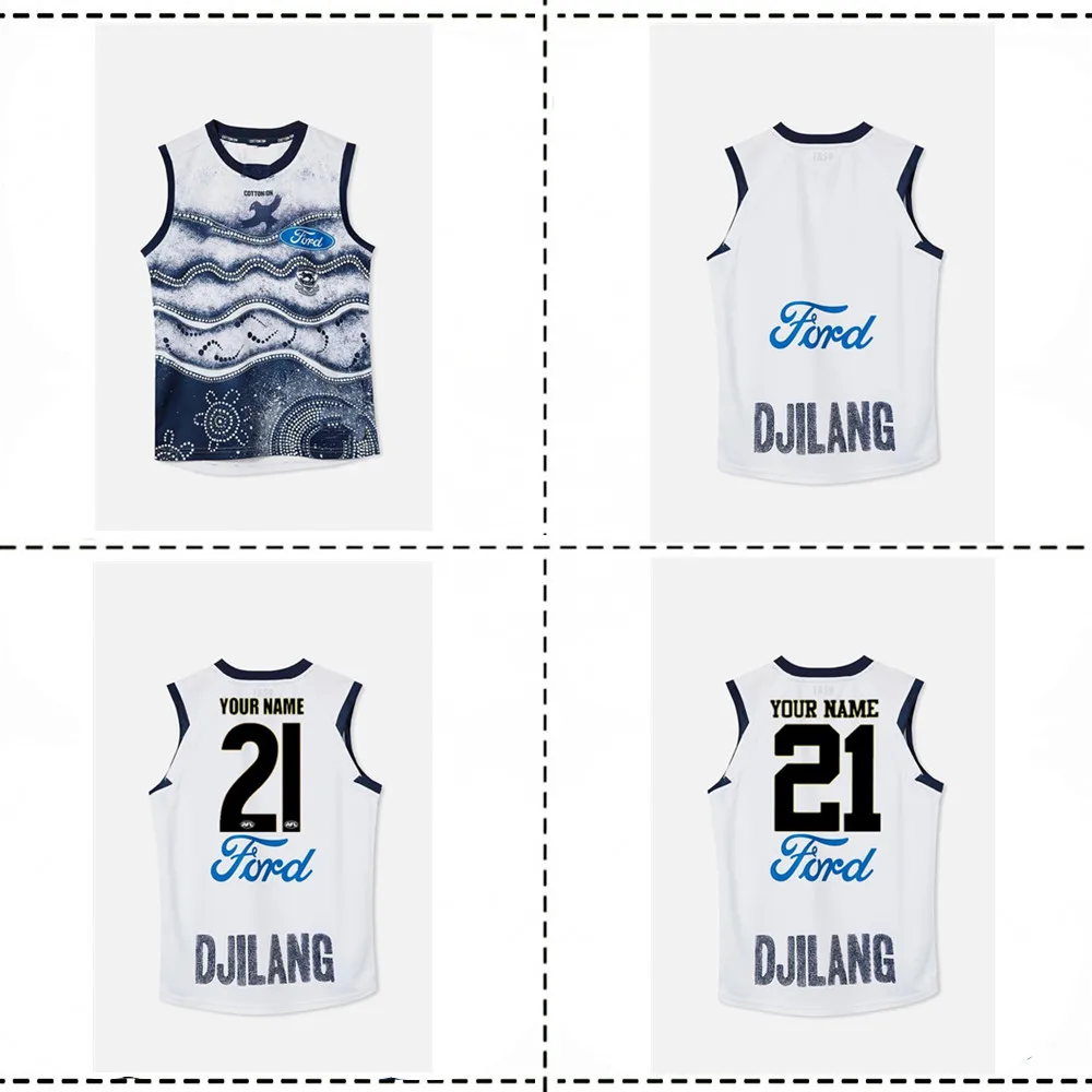 

2021 GEELONG CATS HOME GUERNSEY 2021/2022 Geelong Cats Guernsey INDIGENOUS RUGBY JERSEY size S--3XL