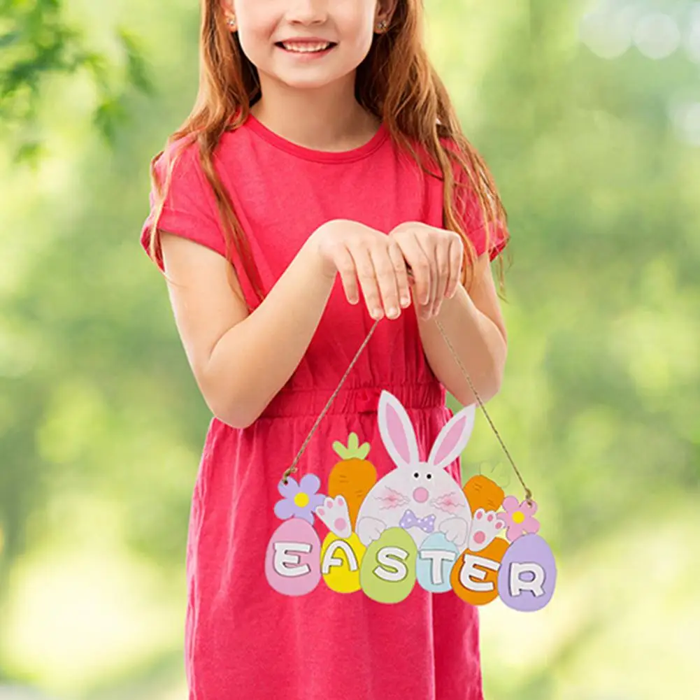 Модный Пасхальный виджет с веревкой пасхальный налет закругленными краями