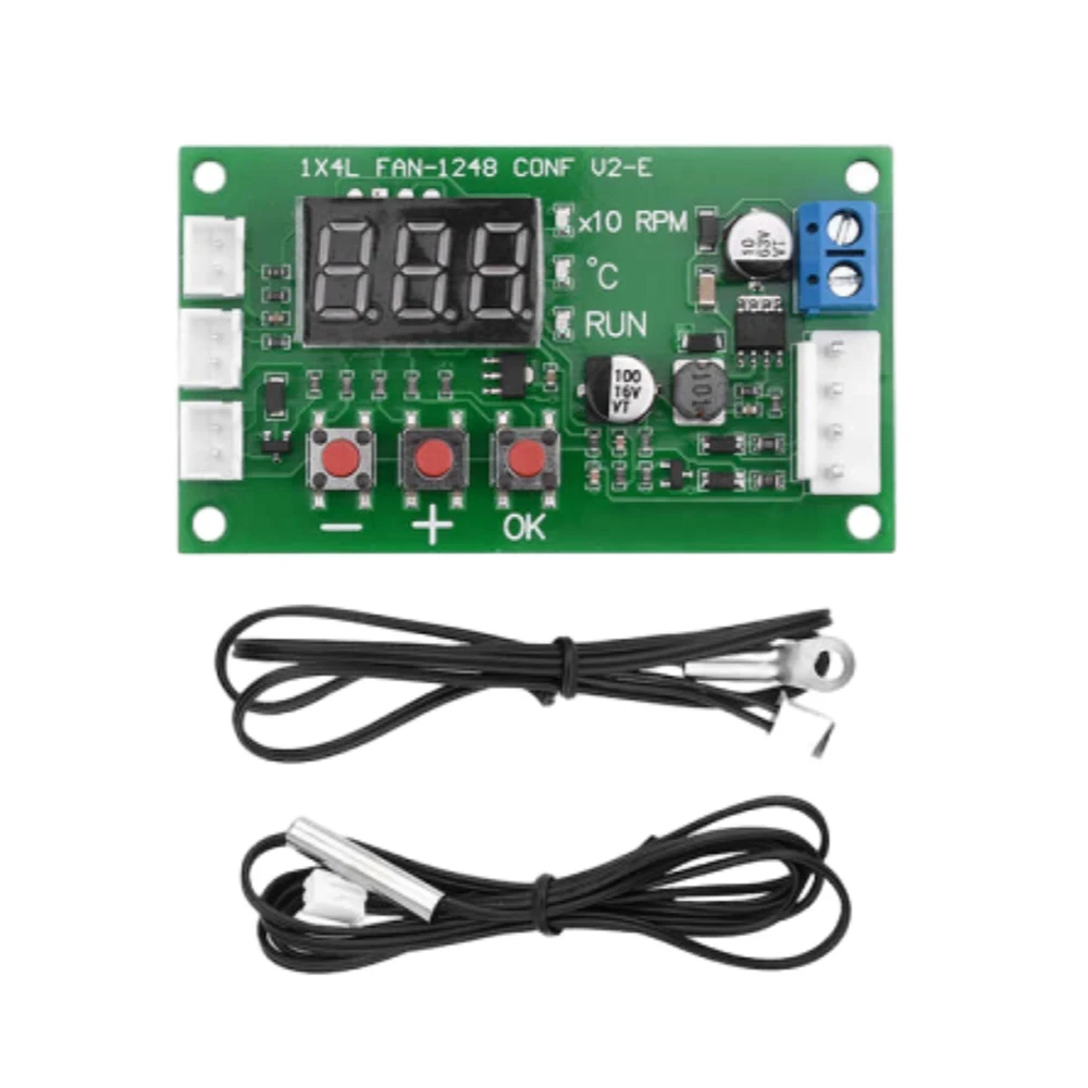 DC11-55V цифровой дисплей 4-проводной ШИМ-контроллер температуры вентилятора