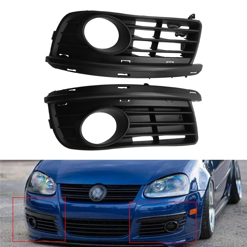 

Fog Light Cover For-Jetta MK5 Sedan 2006-2009 Fog Light Cover Vent Car Grille Auto Front Bumper Driving Lamp Cover