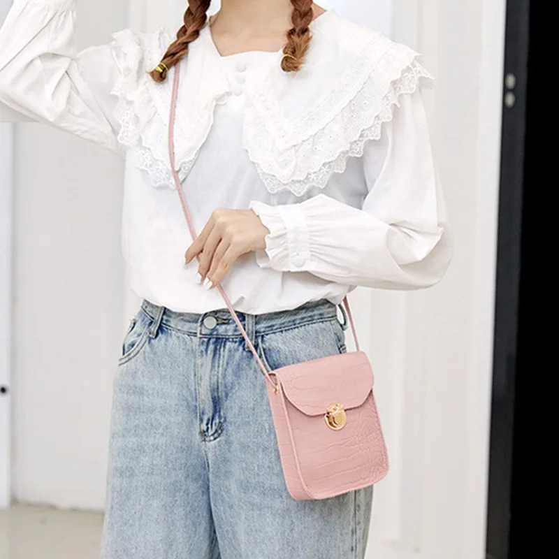 Мини-кошелек сумка на запястье женская модная через плечо из искусственной кожи