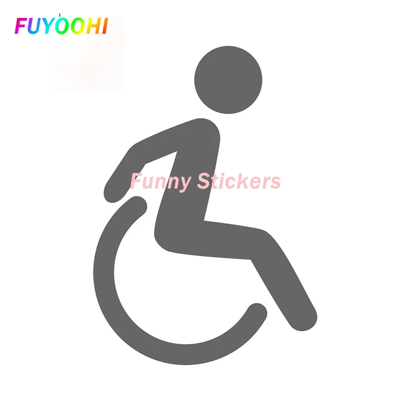 

FUYOOHI Exterior/Protection Funny Stickers Disabled Sign Vinyl Car Stickers Car Body Decal Scratch-Proof Bumper PVC Decoration