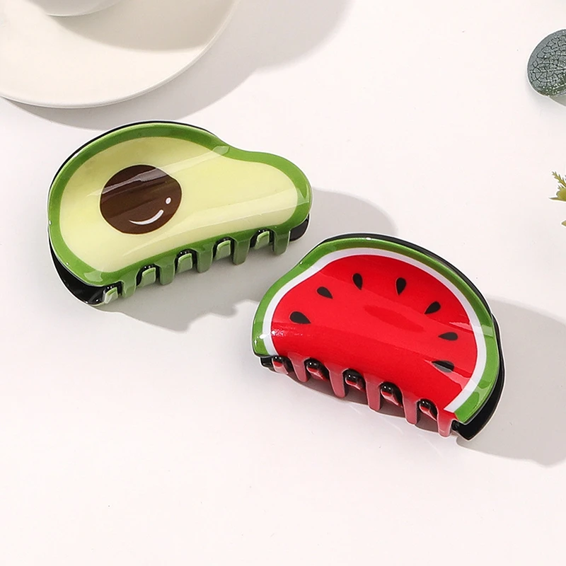 Заколка для волос в виде овощей и фруктов